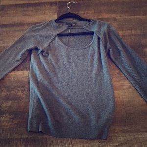 Aqua Contrast Sweater-100% exclusive